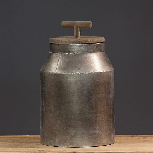 LRG METAL CANNISTER/HANDLE