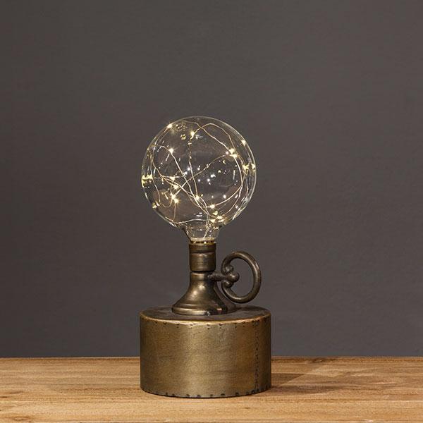 BAT/OP GOLD GLASS LANTERN